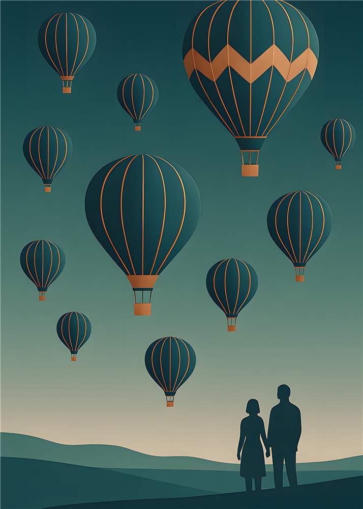 Drømmeunder en stjernehimmel plakat