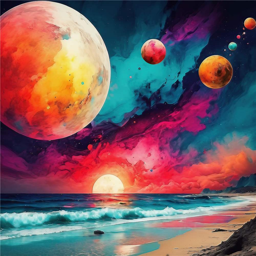 Universets Magi ved Havet plakat
