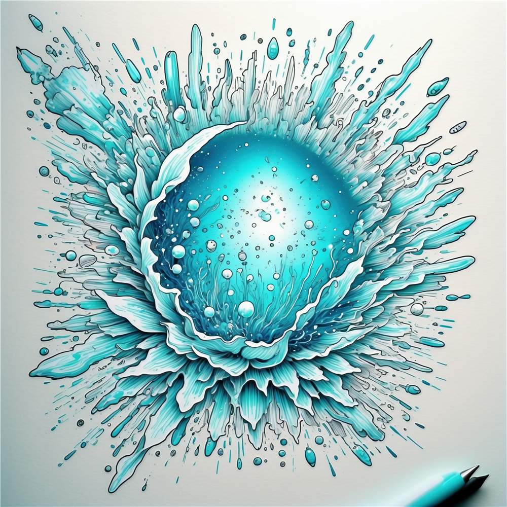 Revitaliserende VandEksplosion plakat