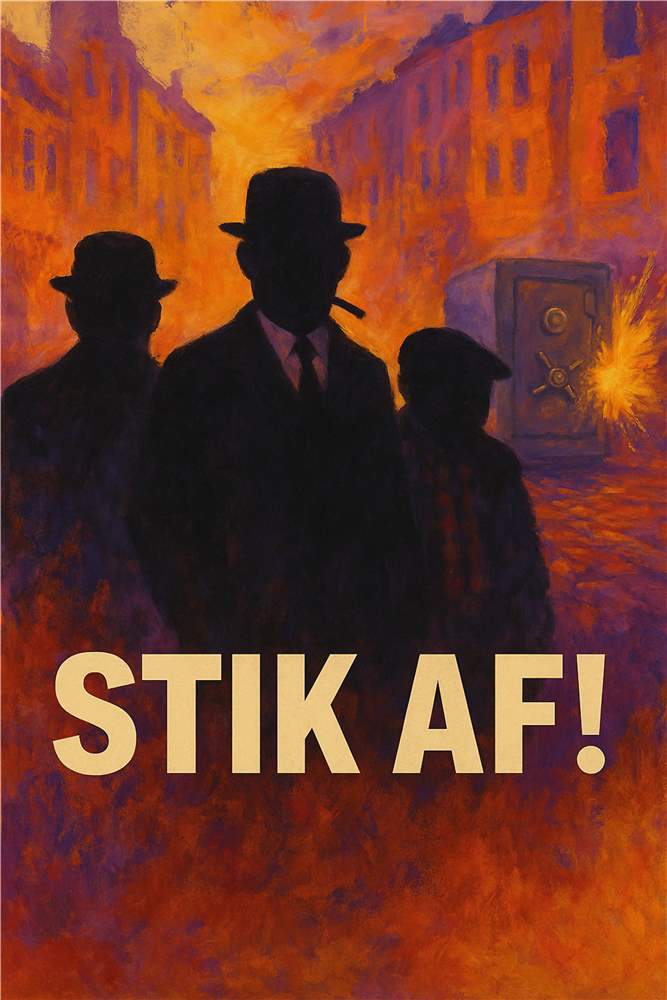 Kamp i Gaden - Dramatisk Vivid Kunst plakat