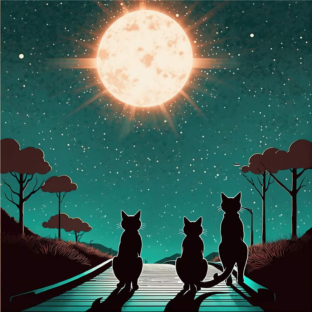 Katte under Stjernehimmelen plakat