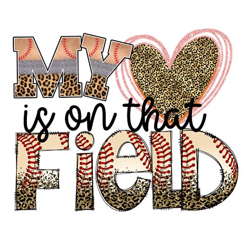 MVP Field baseballmotiv med leopardprint
