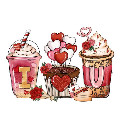 Romantiske hjerteformede desserter