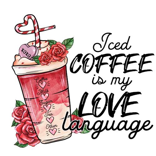 Pink iste med roser og Love Language